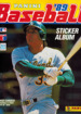 MLB Baseball Sticker Collection 1989 (Panini)