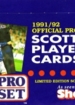 Scottish Football 1991/1992 (Pro Set)